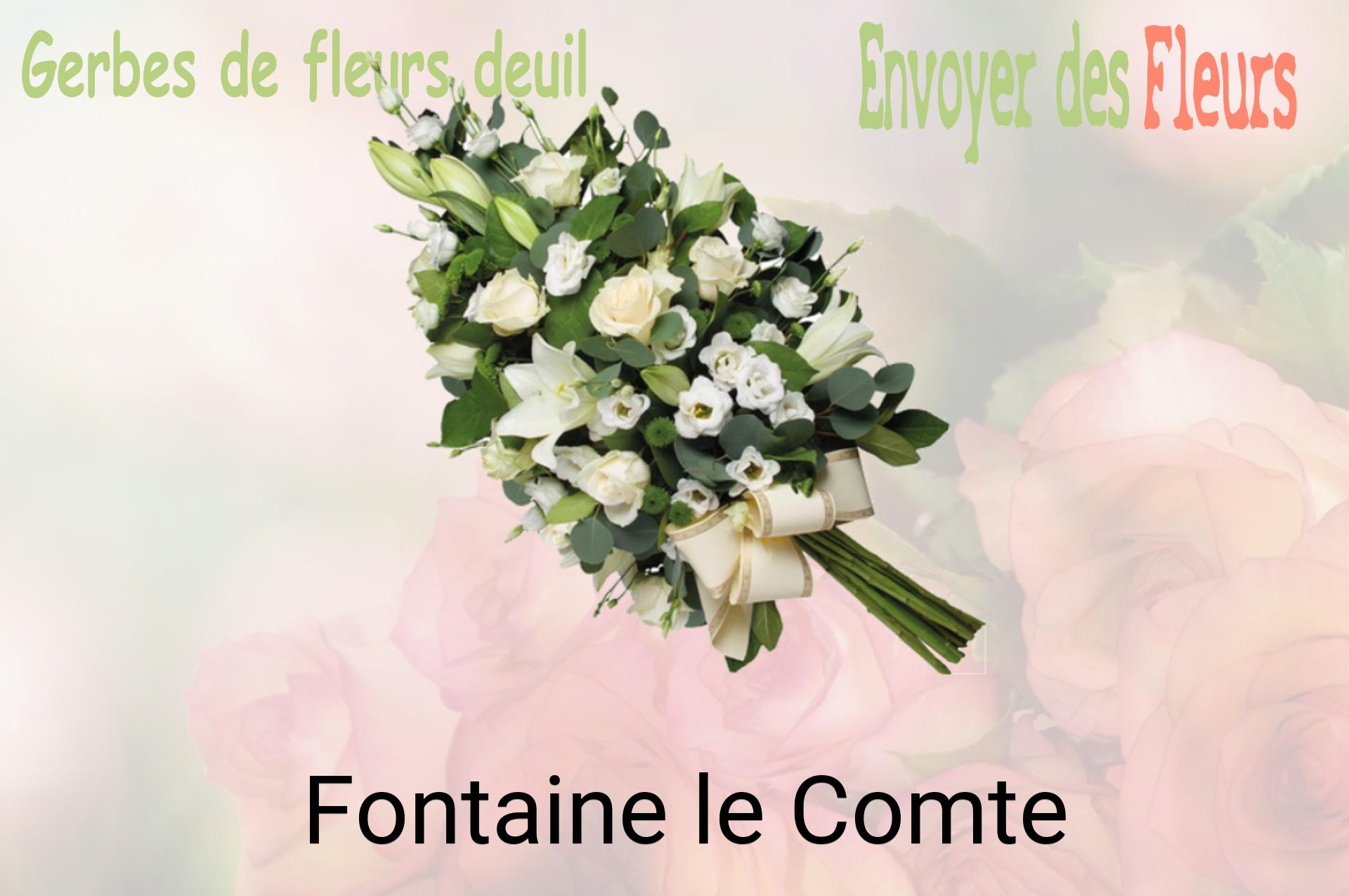 Gerbe de fleurs de deuil livrée à Fontaine-le-Comte